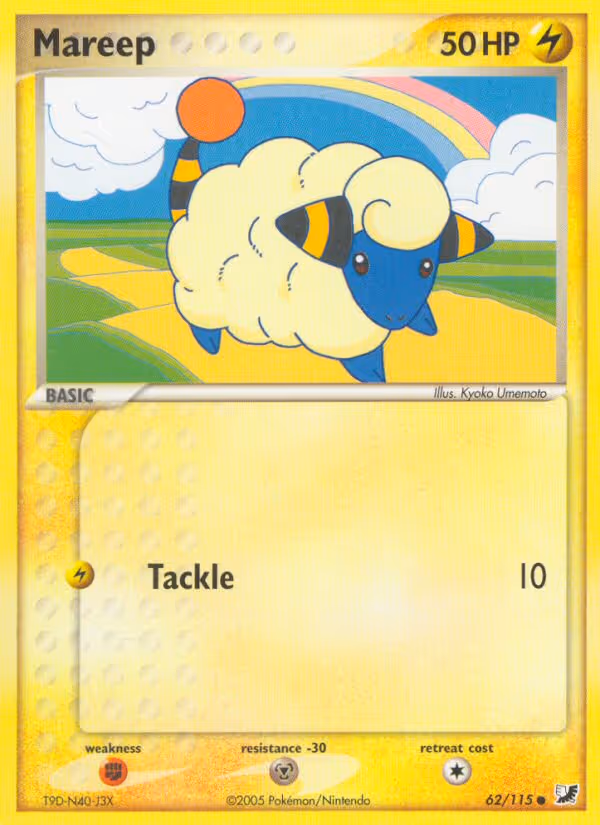 Mareep 62/115 Pokemon card