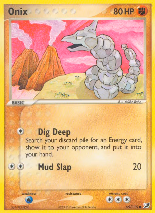 Onix 65/115 Pokemon card