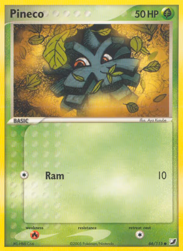Pineco 66/115 Pokemon card