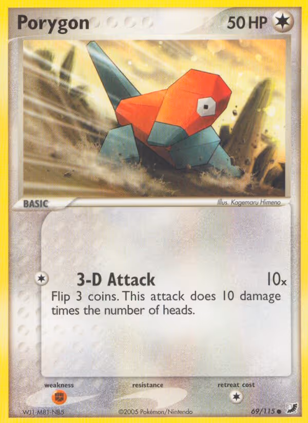 Porygon 69/115 Pokemon card