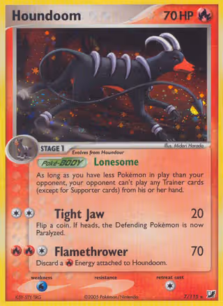 Houndoom 7/115 Pokemon card