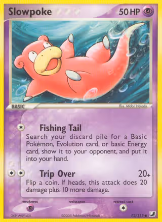Slowpoke 72/115 Pokemon card