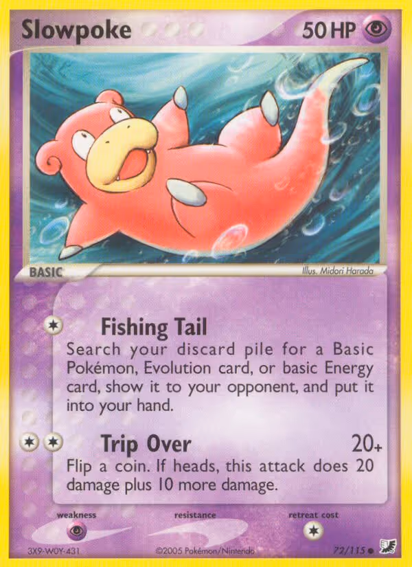 Slowpoke 72/115 Pokemon card