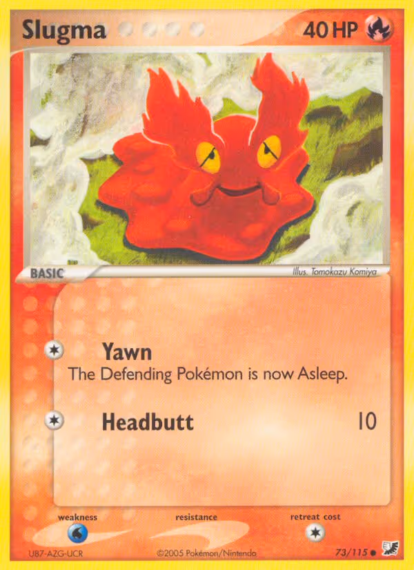 Slugma 73/115 Pokemon card