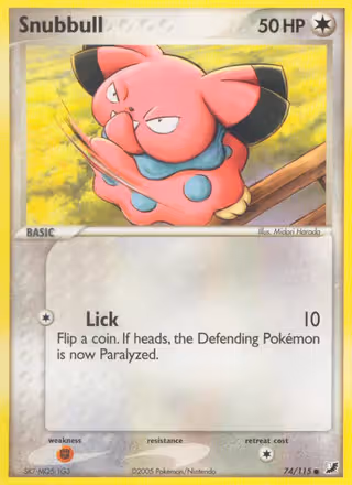 Snubbull 74/115 Pokemon card