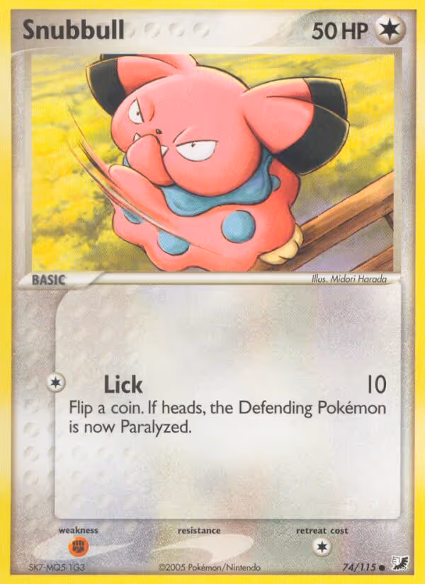 Snubbull 74/115 Pokemon card