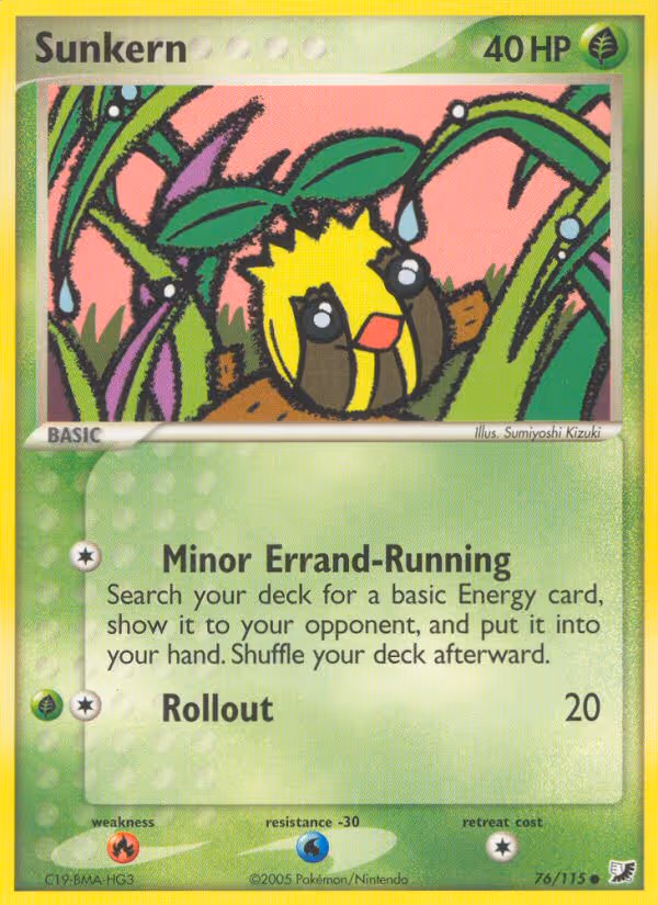 Sunkern 76/115 Pokemon card