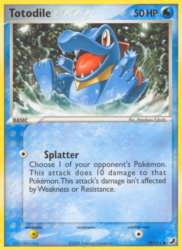 Totodile 78/115 Pokemon card