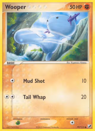 Wooper 79/115 Pokemon card