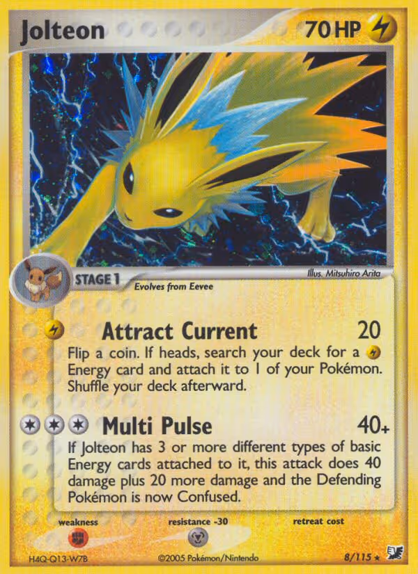 Jolteon 8/115 Pokemon card