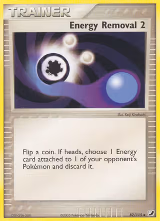 Energy Removal 2 82/115 Pokemon card