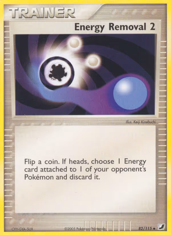 Energy Removal 2 82/115 Pokemon card