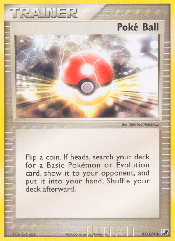 Poké Ball 87/115 Pokemon card