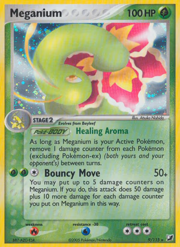 Meganium 9/115 Pokemon card