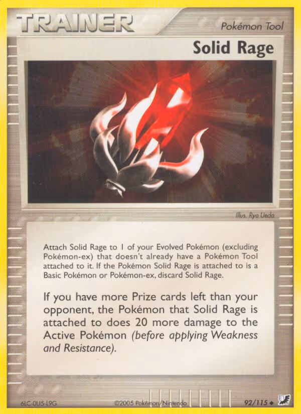 Solid Rage 92/115 Pokemon card