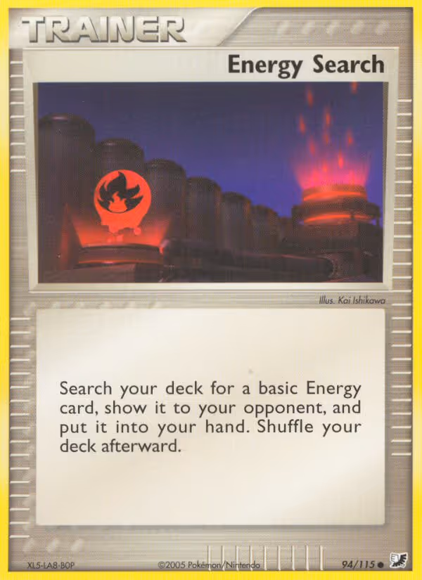 Energy Search 94/115 Pokemon card