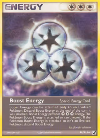Boost Energy 98/115 Pokemon card