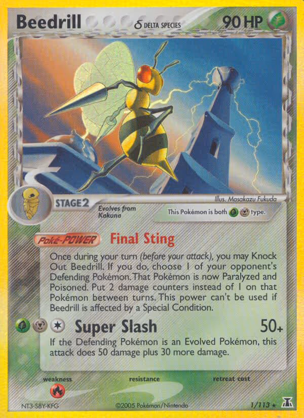 Beedrill δ 1/113 Pokemon card