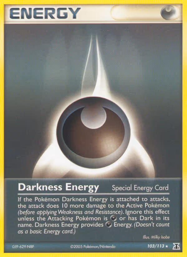 Darkness Energy 103/113 Pokemon card