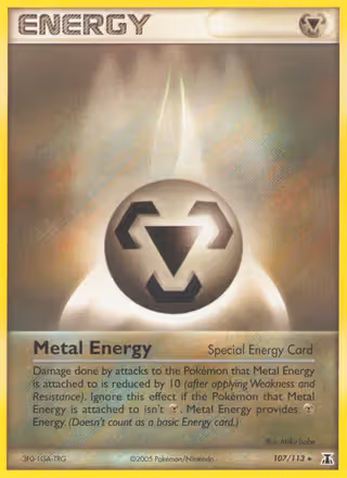 Metal Energy 107/113 Pokemon card