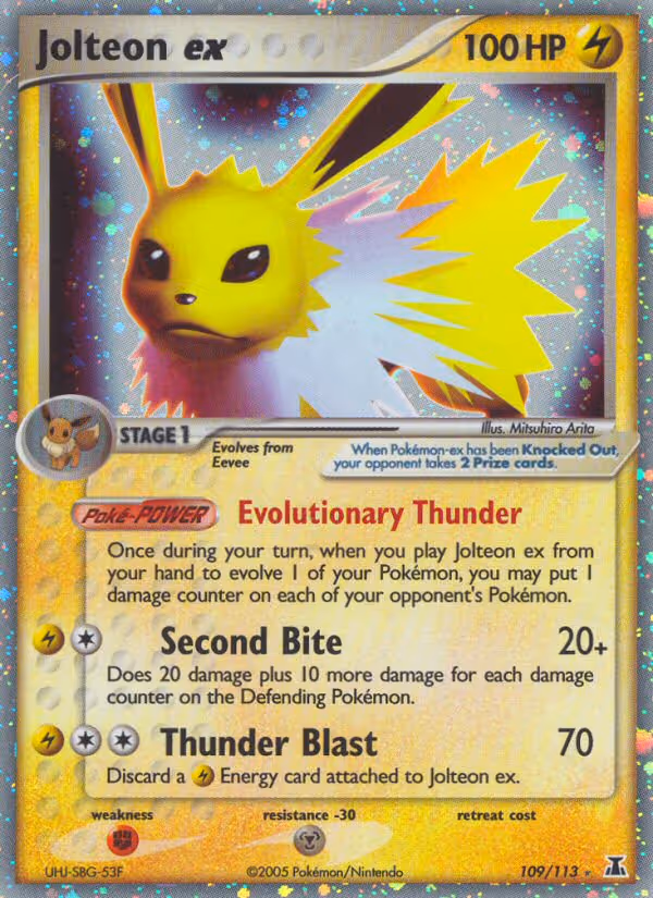 Jolteon ex 109/113 Pokemon card