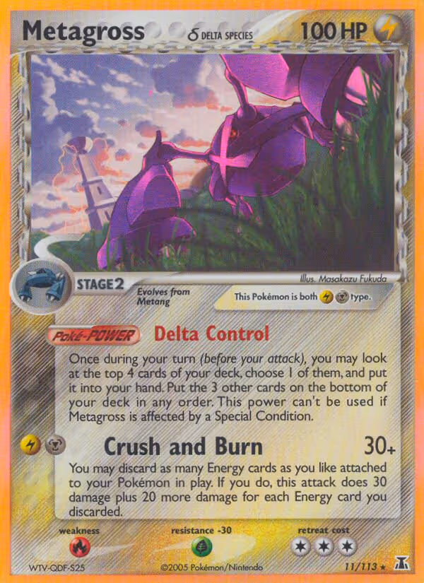 Metagross δ 11/113 Pokemon card