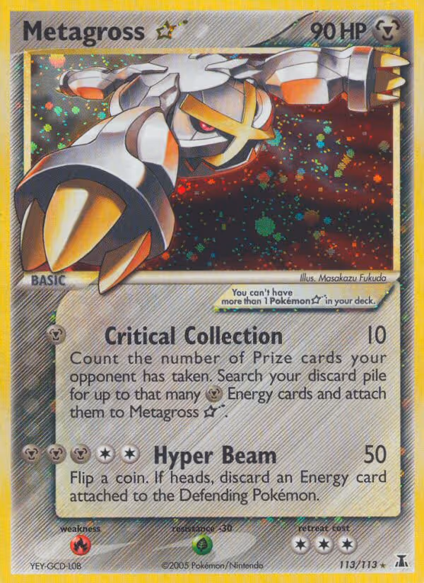 Metagross Star 113/113 Pokemon card