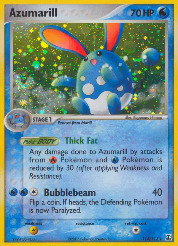 Azumarill 114/113 Pokemon card