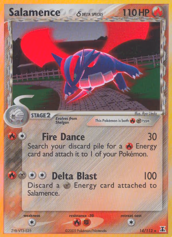 Salamence δ 14/113 Pokemon card
