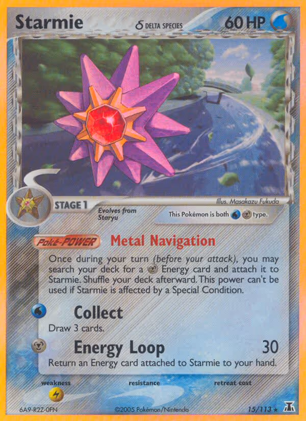 Starmie δ 15/113 Pokemon card