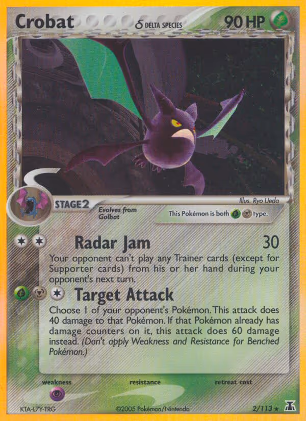 Crobat δ 2/113 Pokemon card