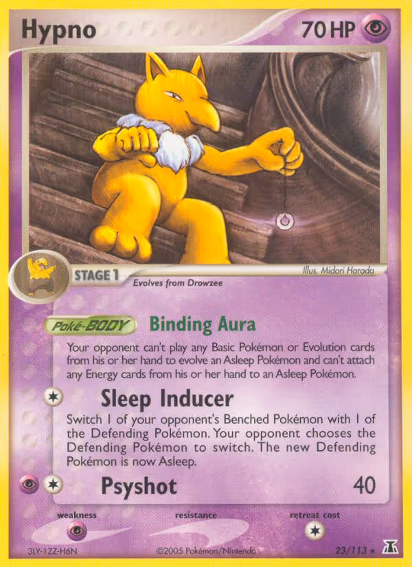 Hypno 23/113 Pokemon card