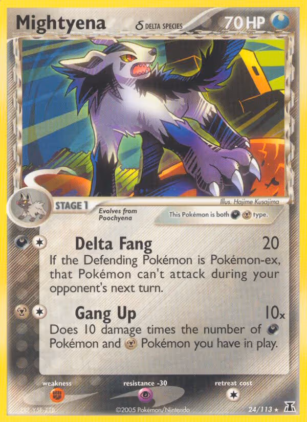 Mightyena δ 24/113 Pokemon card