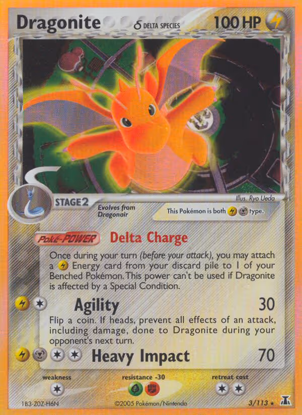 Dragonite δ 3/113 Pokemon card