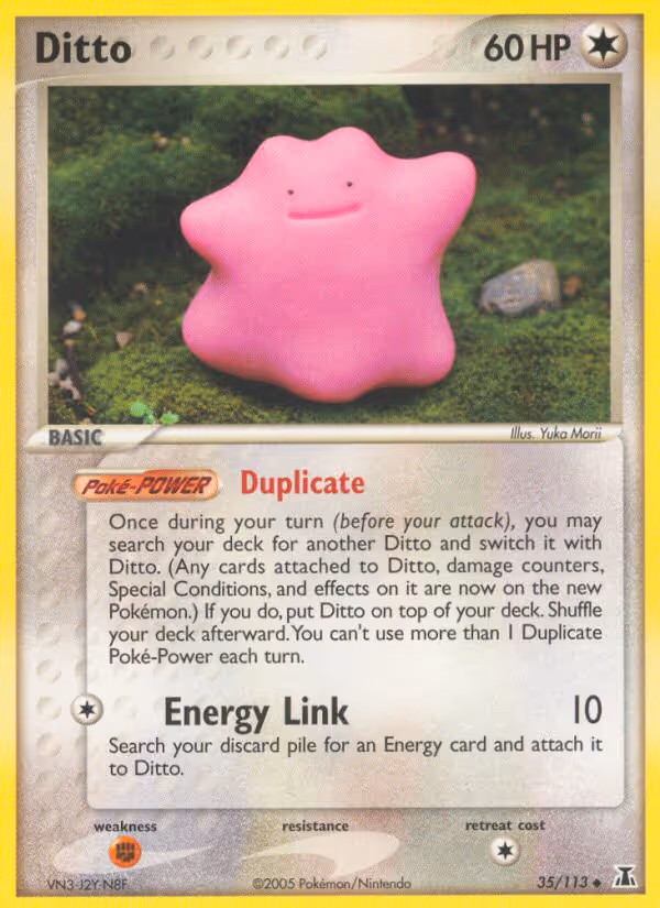 Ditto 35/113 Pokemon card