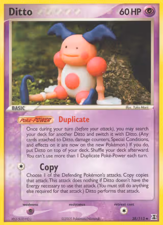 Ditto 38/113 Pokemon card