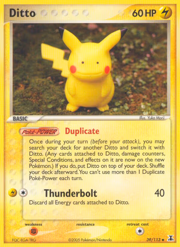Ditto 39/113 Pokemon card