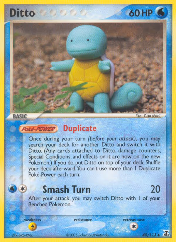 Ditto 40/113 Pokemon card