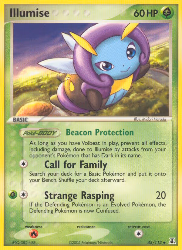 Illumise 45/113 Pokemon card
