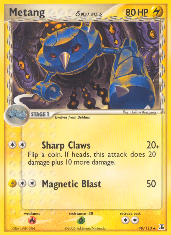 Metang δ 49/113 Pokemon card