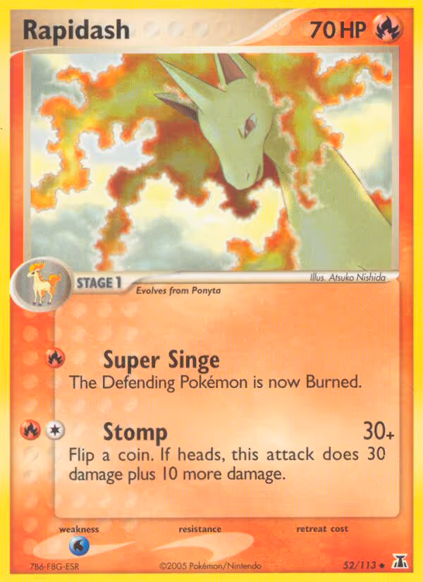 Rapidash 52/113 Pokemon card