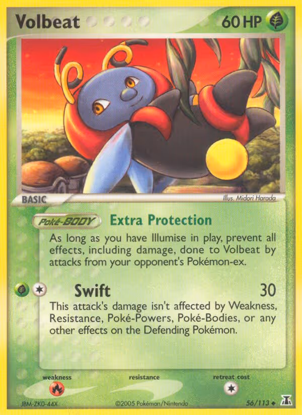 Volbeat 56/113 Pokemon card