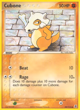 Cubone 60/113 Pokemon card