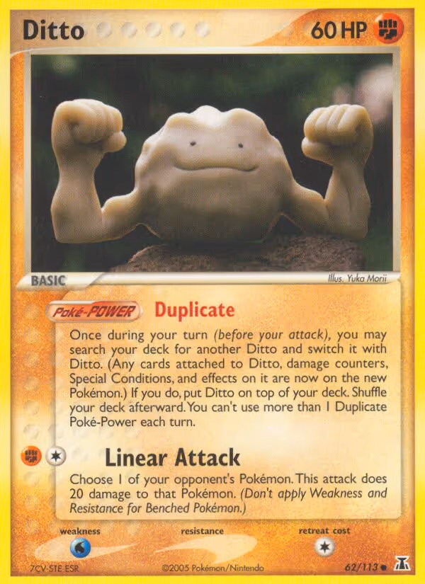 Ditto 62/113 Pokemon card