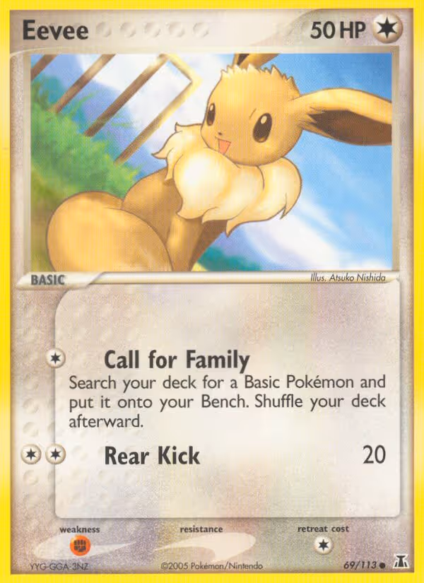 Eevee 69/113 Pokemon card