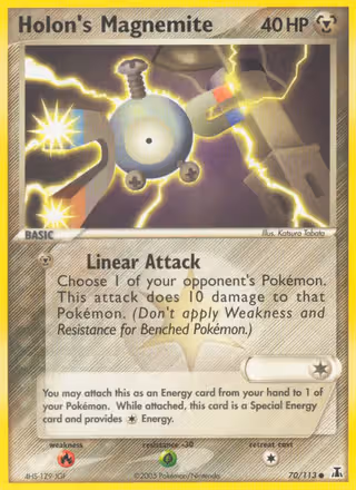 Holon's Magnemite 70/113 Pokemon card