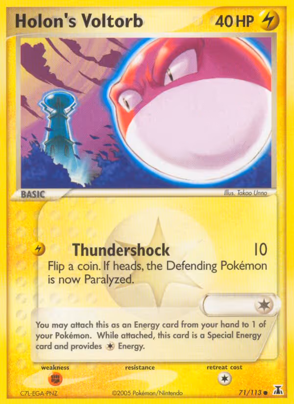 Holon's Voltorb 71/113 Pokemon card