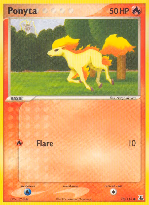 Ponyta 78/113 Pokemon card