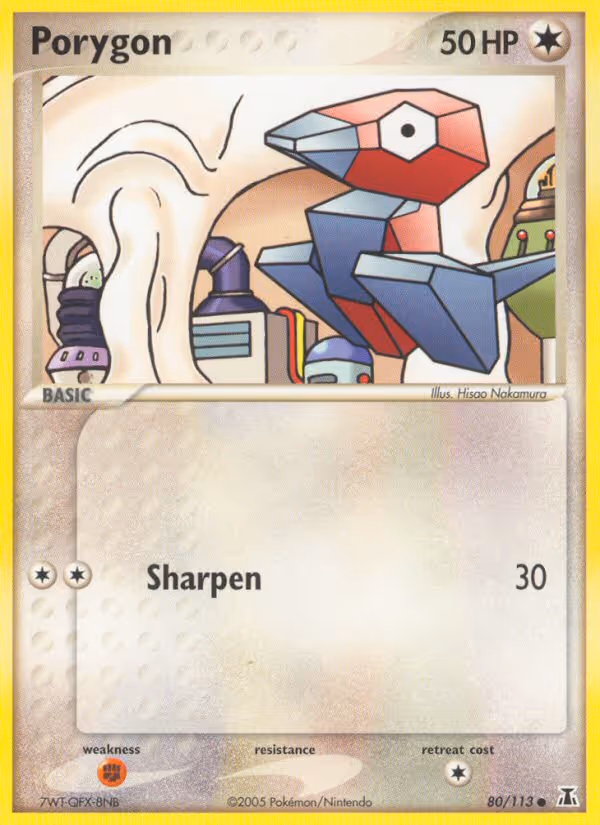 Porygon 80/113 Pokemon card