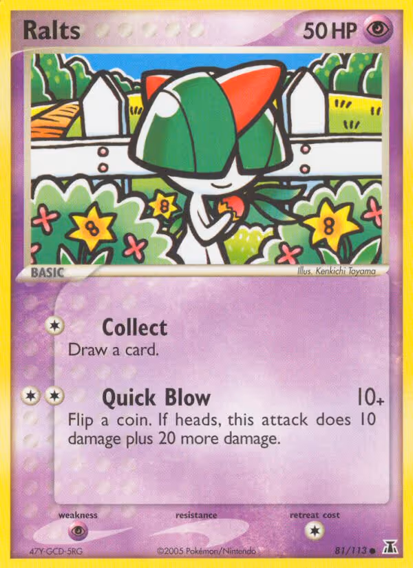 Ralts 81/113 Pokemon card